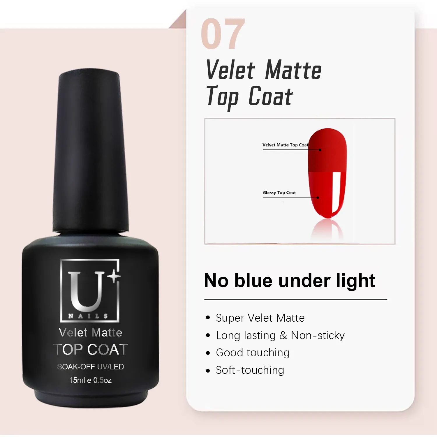 Velet Matte Top Coat Gel Polish
