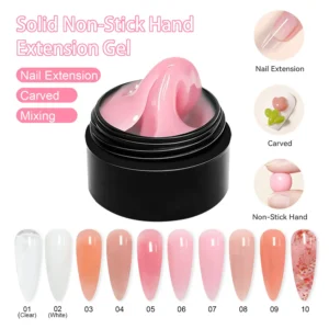 10 colores sólidos antiadherentes con extensión de mano, venta al por mayor (2)