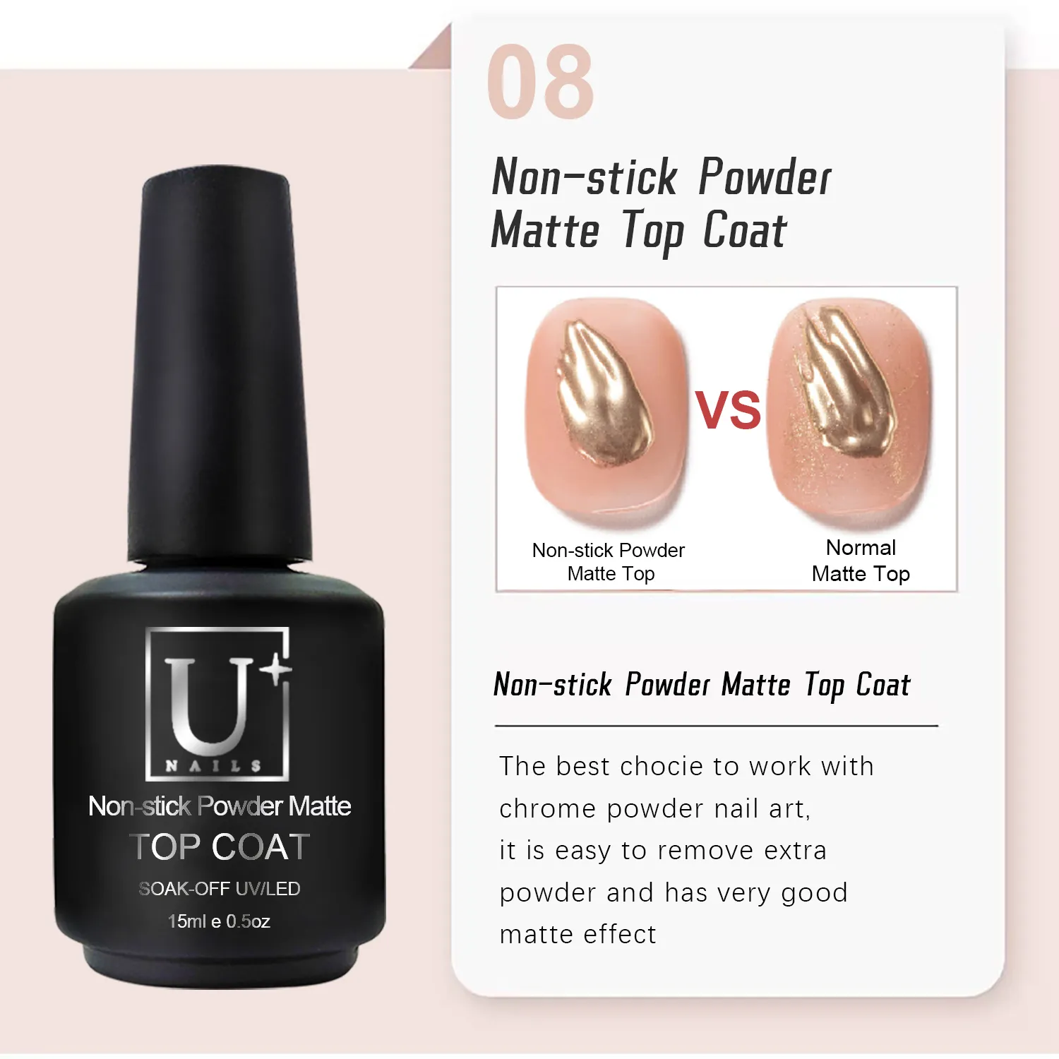 Non Stick Powder Matte Top Coat in Bulk (4)