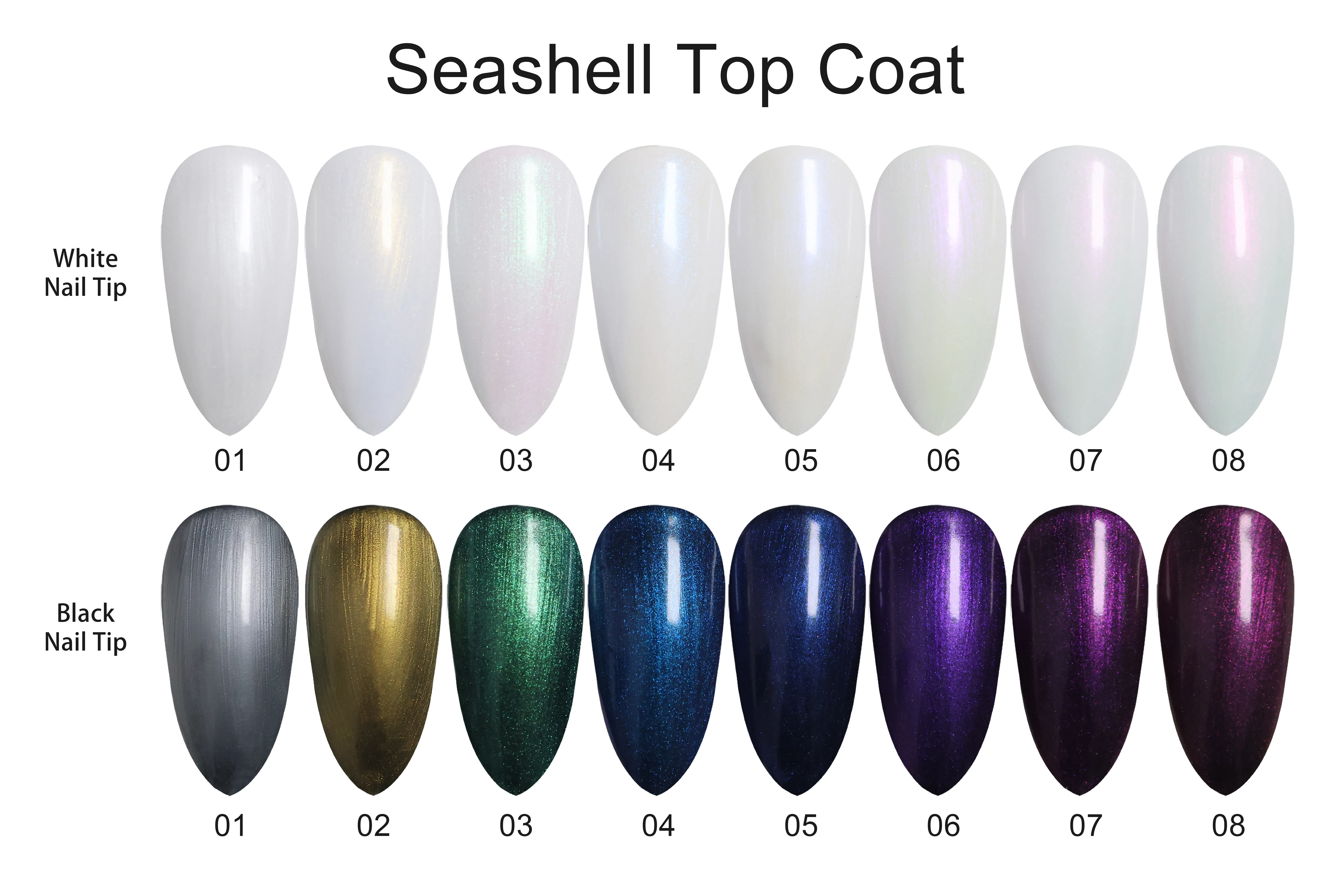 Seashell Top Coat Nail Supply Factory