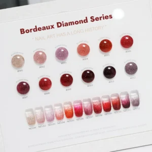 Bordeaux Diamond Gel Polish Wholesale (6)