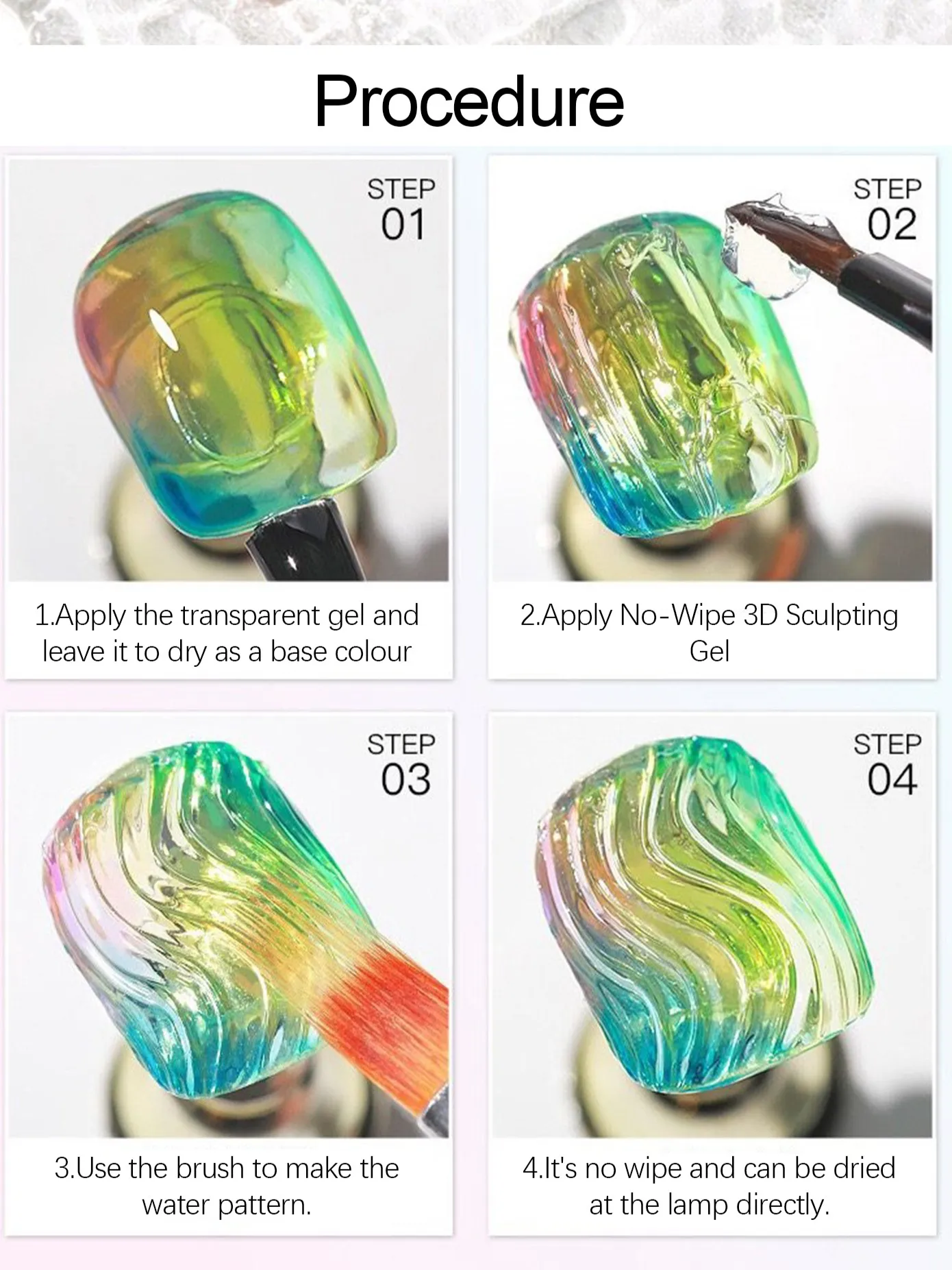 Bulk No-Wipe 3D Sculpting Gel for Nail Art (5)