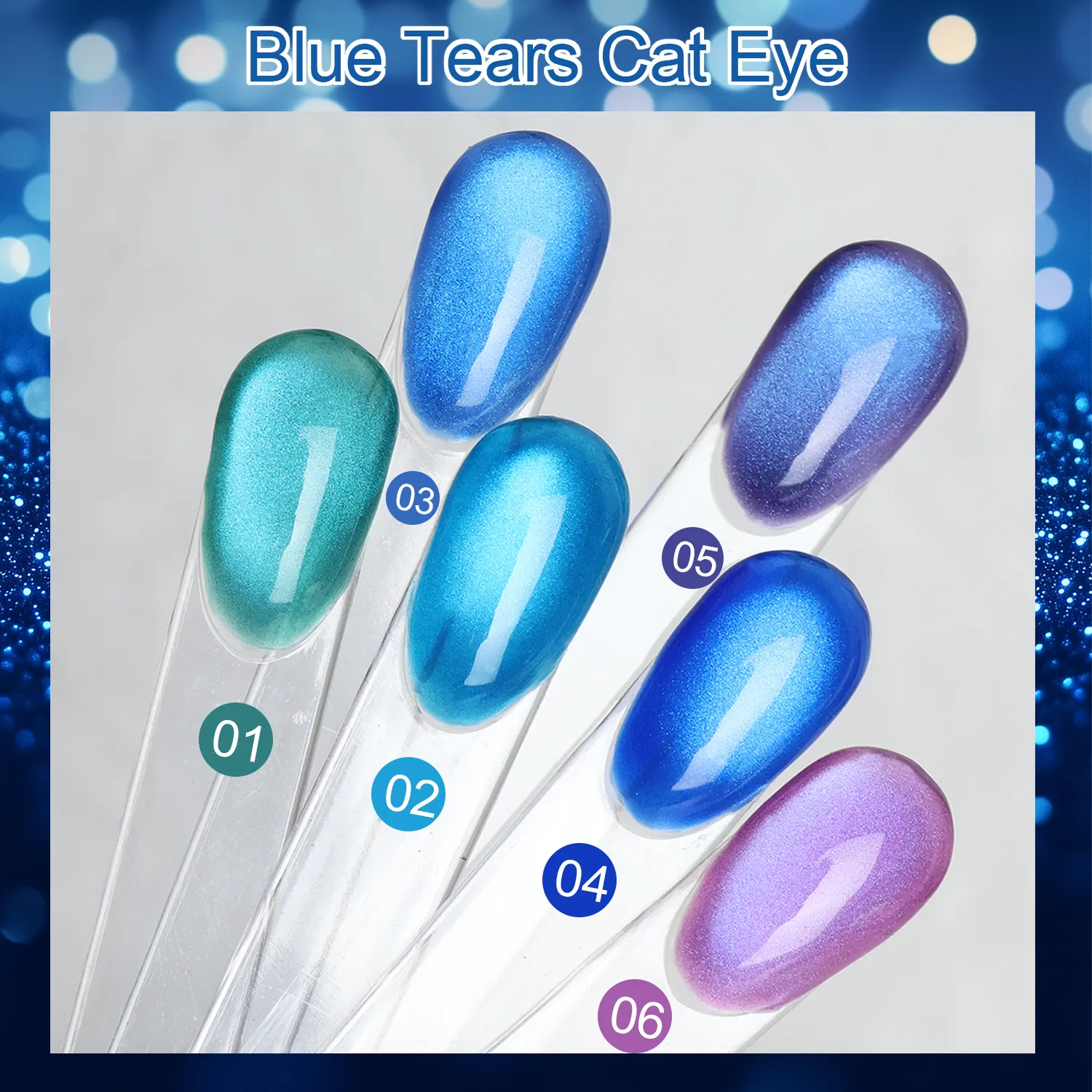 Blue Tears Cat Eye Gel Nail Polish Wholesale - yougel (7)
