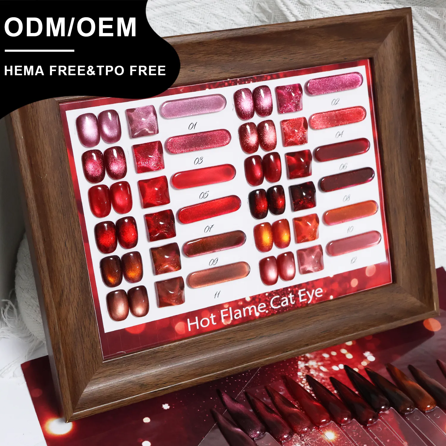 Esmalte de uñas de gel de ojo de gato de llama caliente personalizado de fábrica (6)