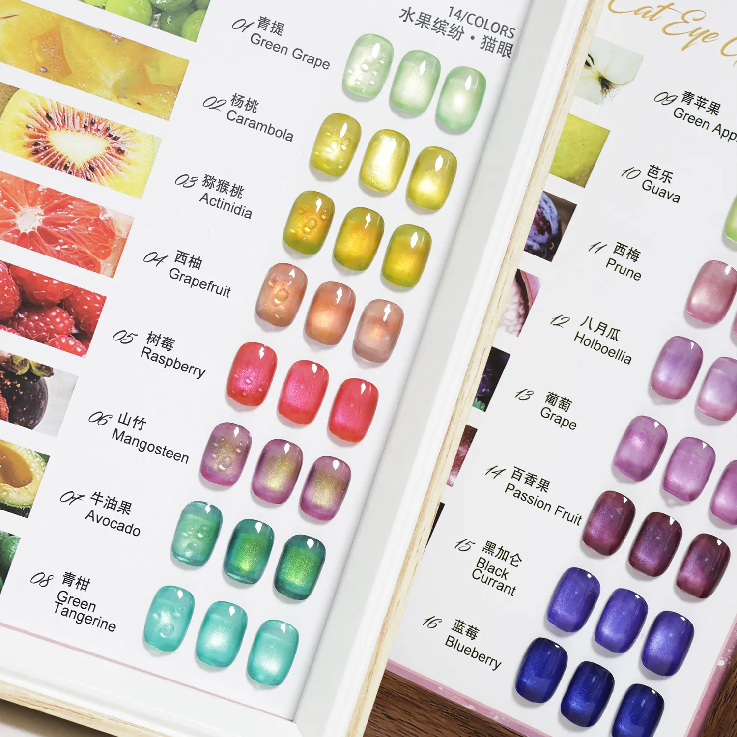 Bulk Fruit Cat Eye Gel Polish Supplier (7)