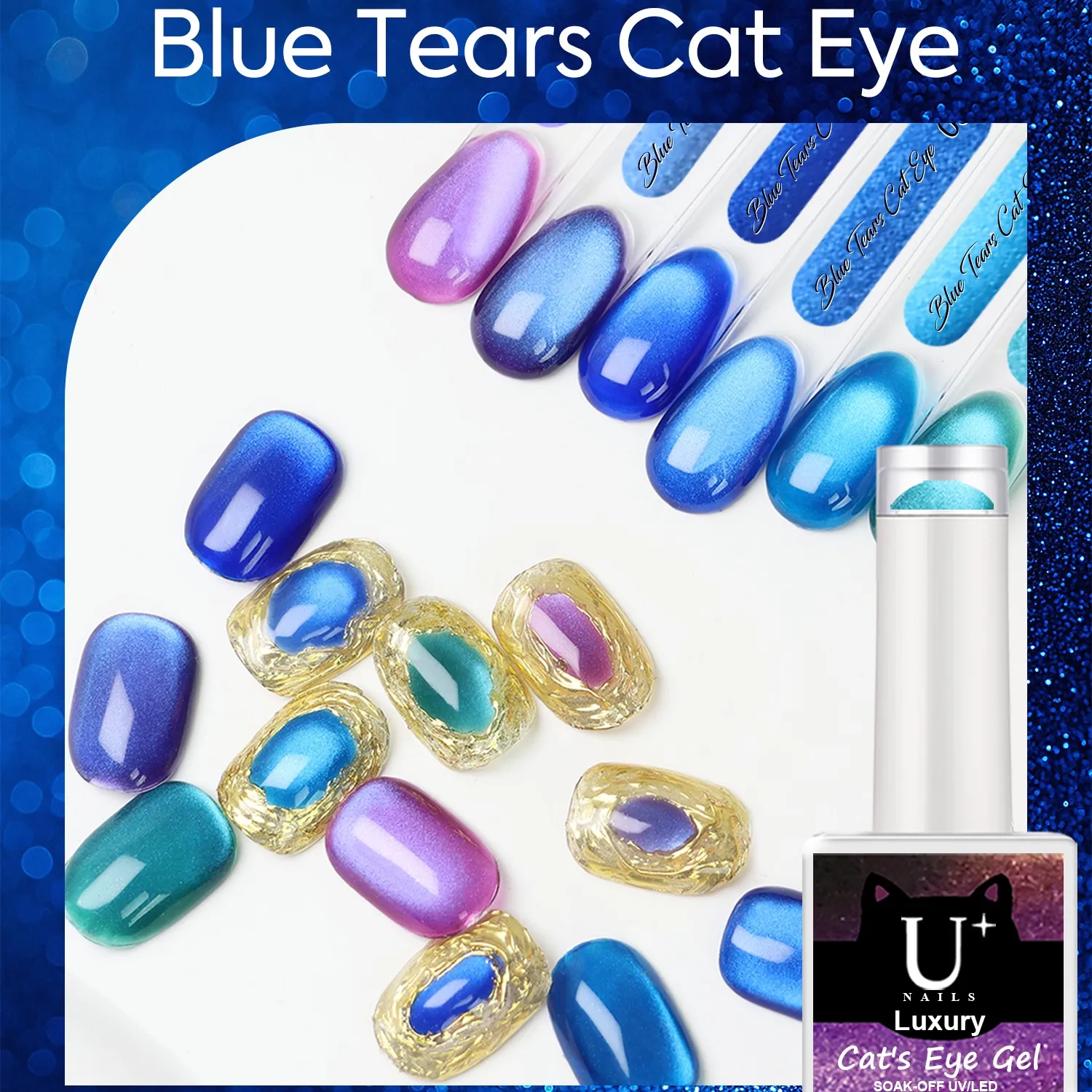 Custom Blue Tears Cat Eye Gel (3)