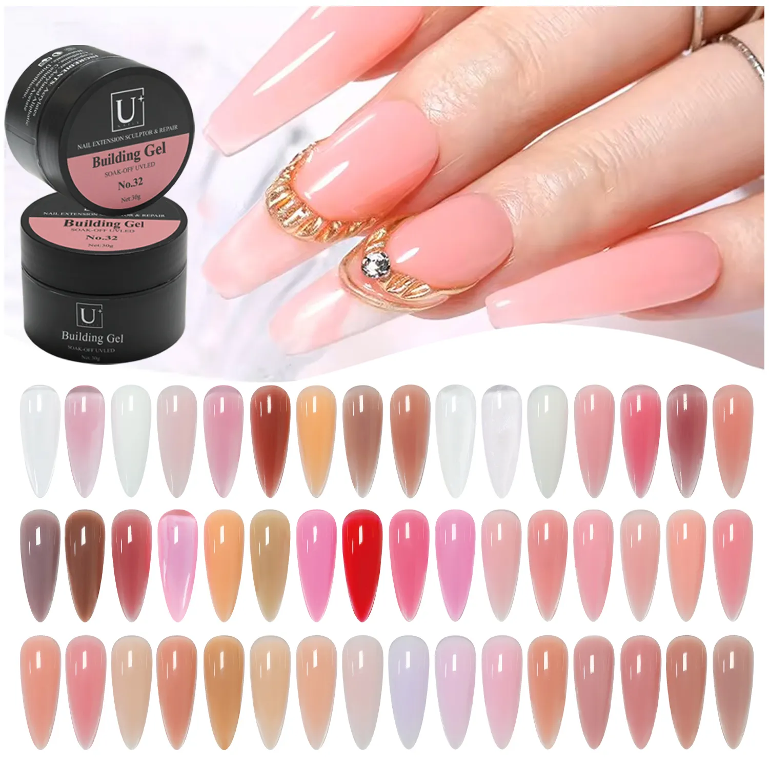 Custom Builder Nail Gel 48 Colors UV Gel TPO-FREE (8)