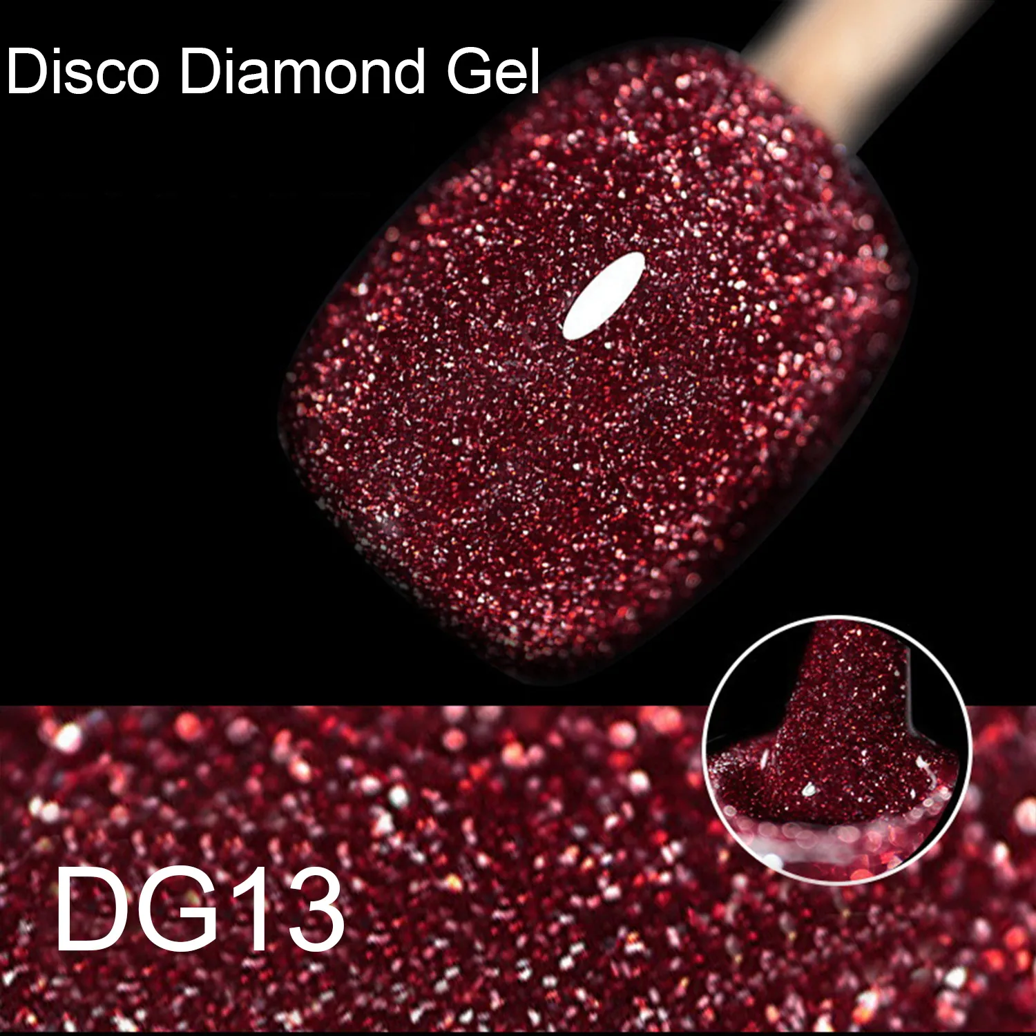 Custom Disco Diamond Gel for Nail Art (10)
