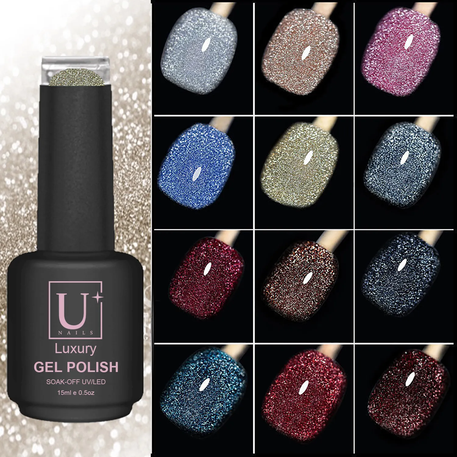 Custom Disco Diamond Gel for Nail Art (5)
