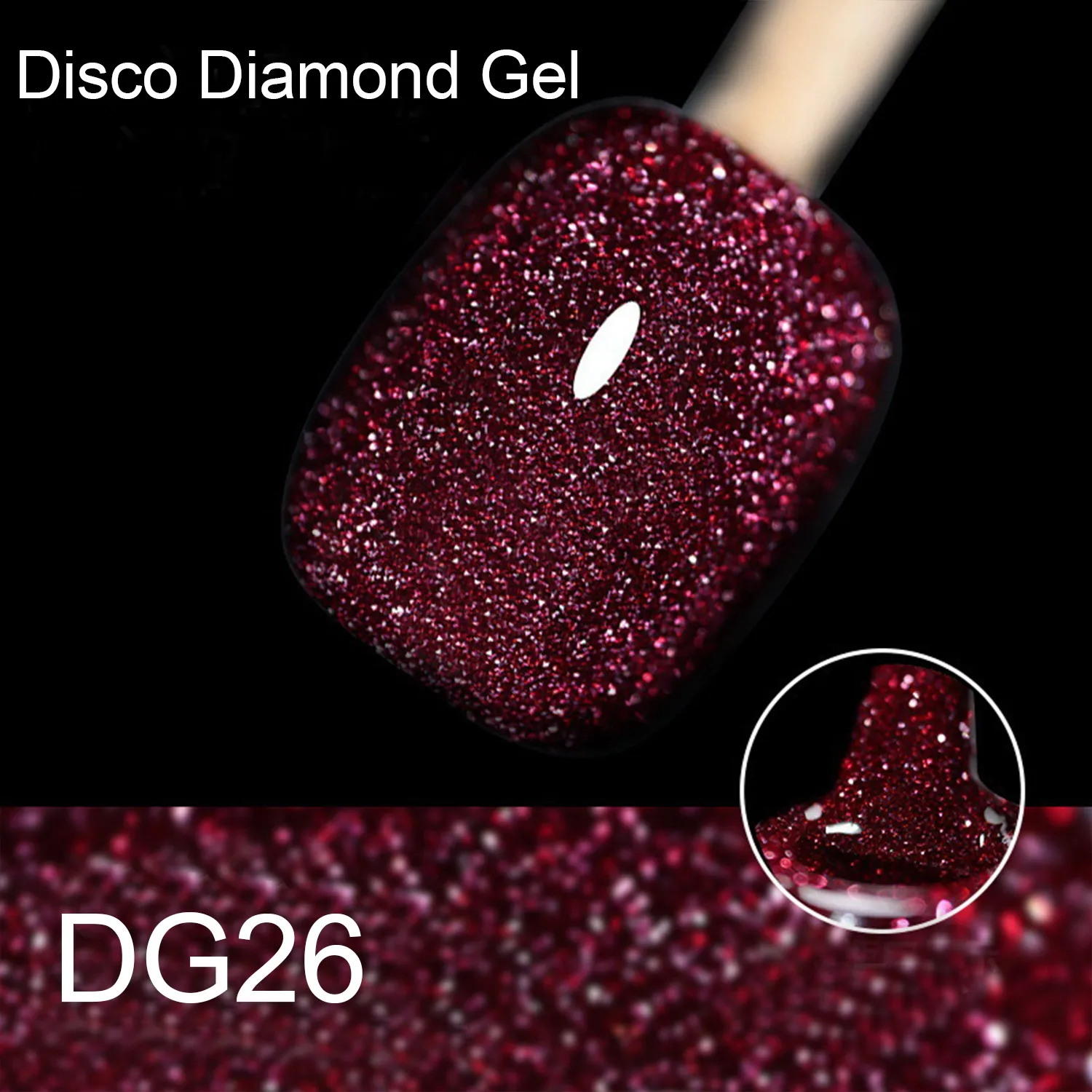 Custom Disco Diamond Gel for Nail Art (8)