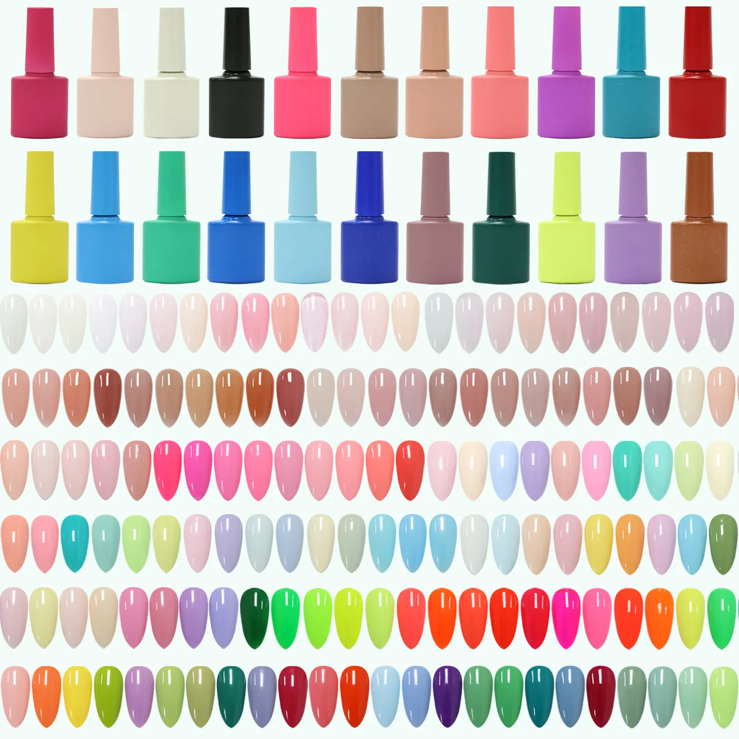 Private Label Nail Gel Polish 2026 Eco-Friendly Formula High Shine UV Gel Factory (6)