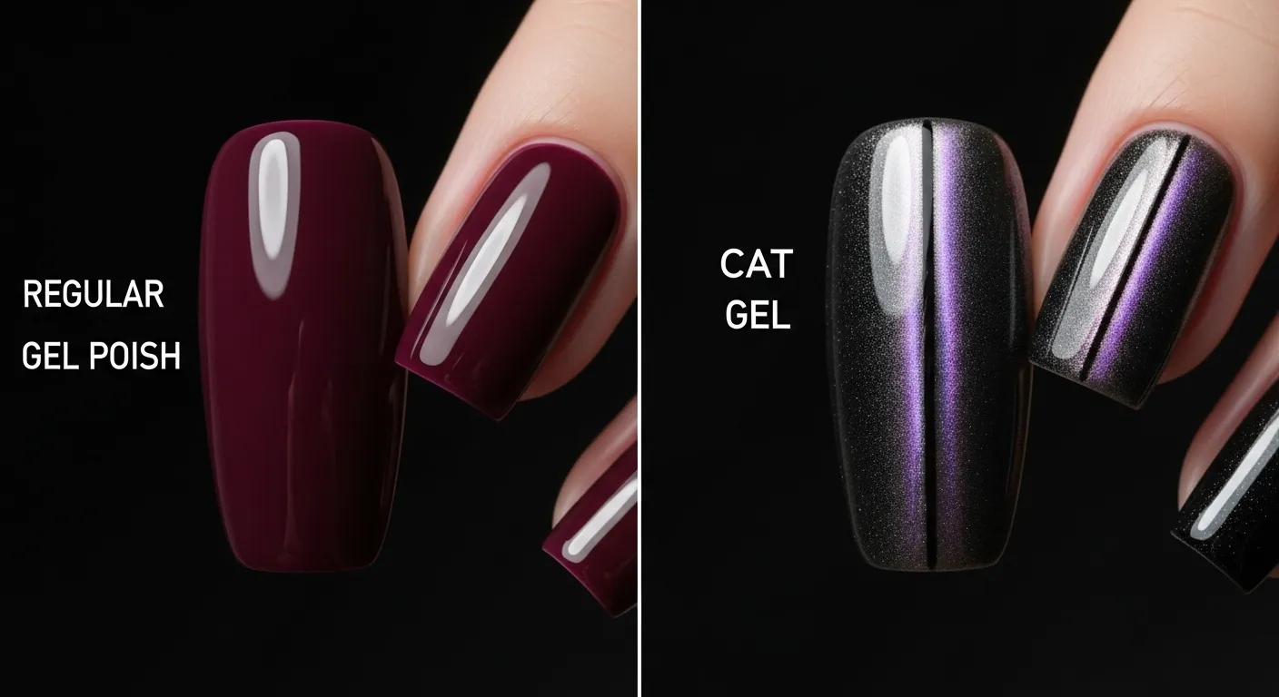 Regular Gel vs Cat Eye Gel – See the Difference