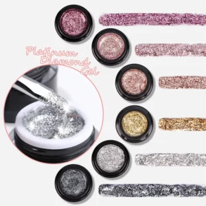 Custom Platinum Diamond Gel for Nail Art (5)