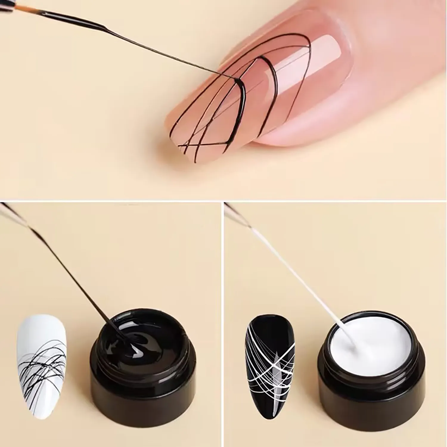 Custom Spider Gel Nail Art Wholesale Factory (3)