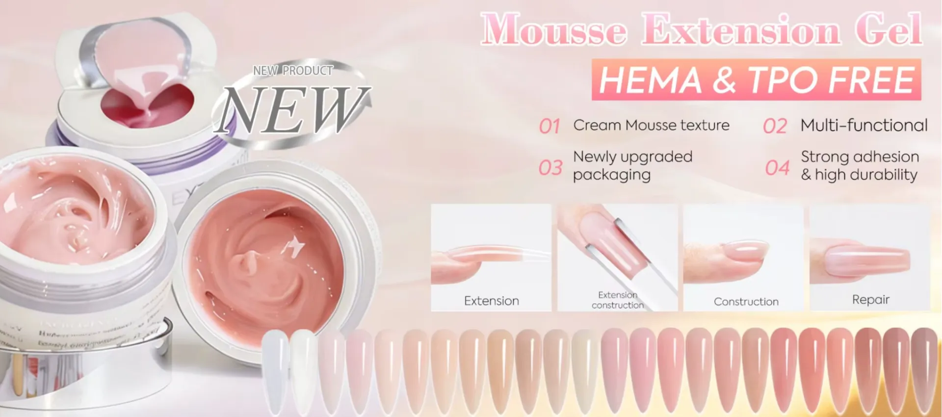 Mousse Gel Extension Manufacturer