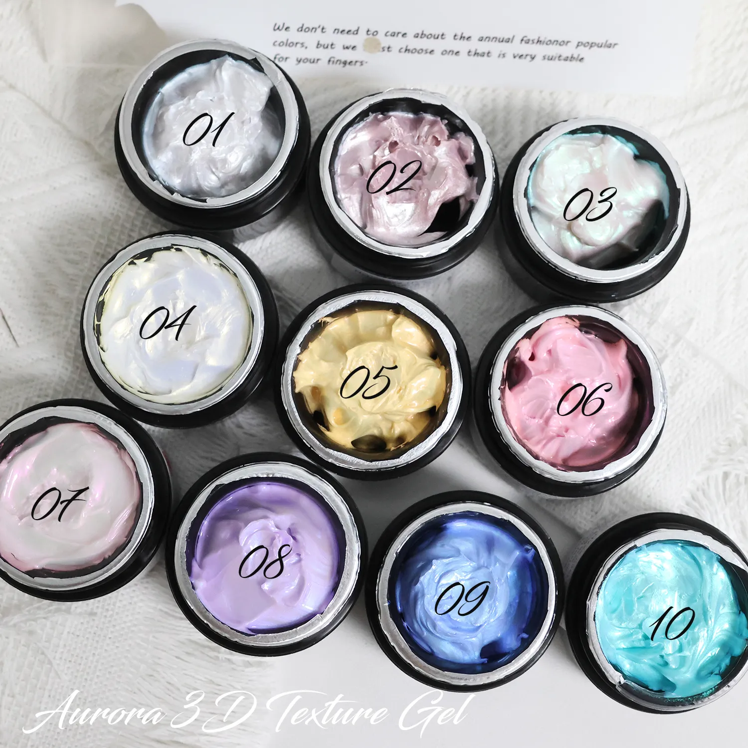 Private Label Aurora 3D Texture Gel Supplier (3)