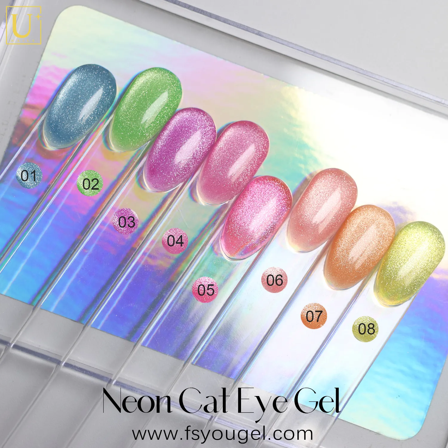 Custom Neon Cat Eye Gel Polish Manufacturer (2)