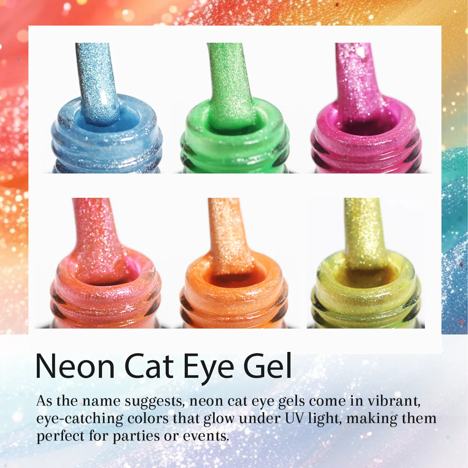 Custom Neon Cat Eye Gel Polish Manufacturer (5)