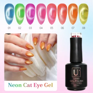 Custom Neon Cat Eye Gel Polish Manufacturer (6)