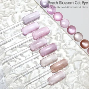 Custom Pink Cat Eye Gel Polish Wholesale (3)