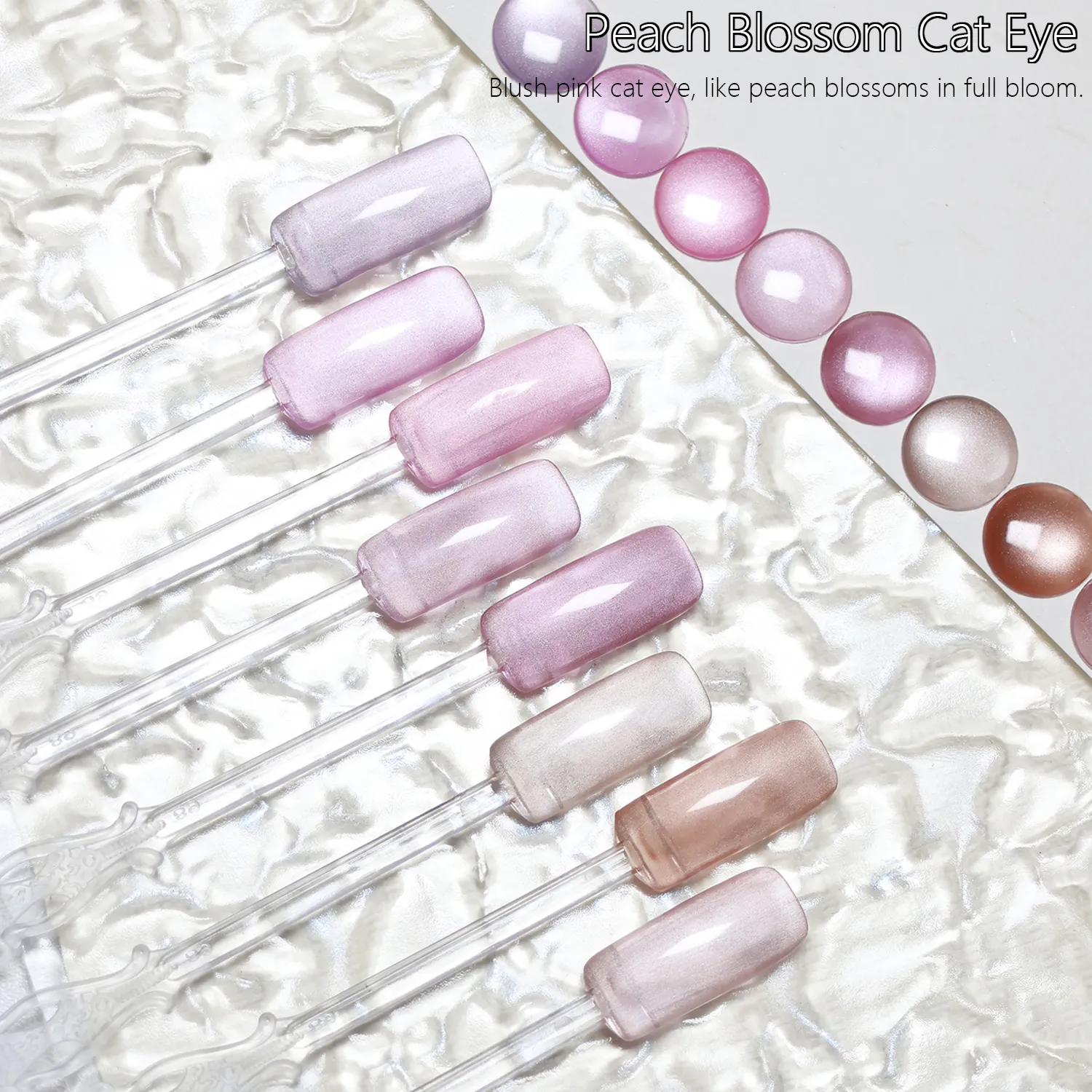 Custom Pink Cat Eye Gel Polish Wholesale (3)