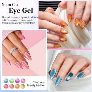 Private Label Neon Cat Eye Gel Polish OEM (3)