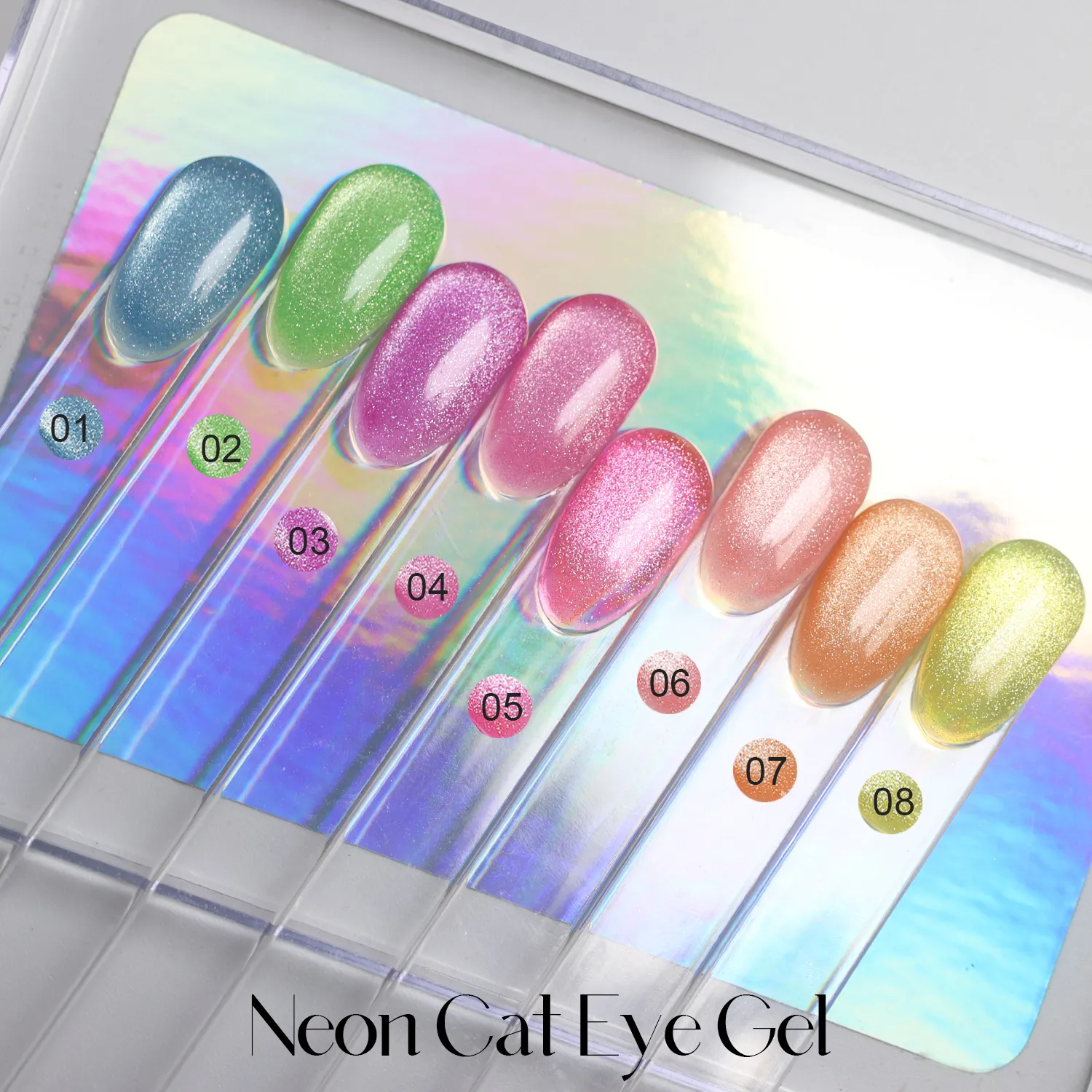 Private Label Neon Cat Eye Gel Polish OEM (7)