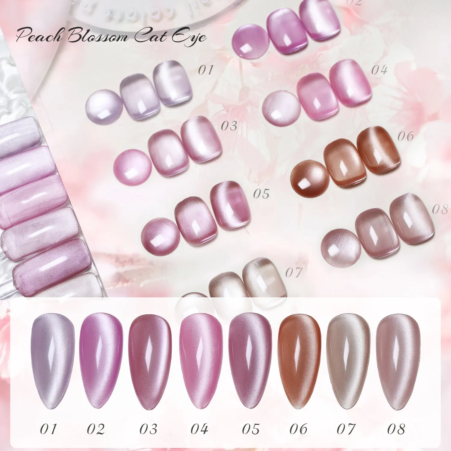 Wholesale Peach Blossom Cat Eye Gel Factory Direct (1)