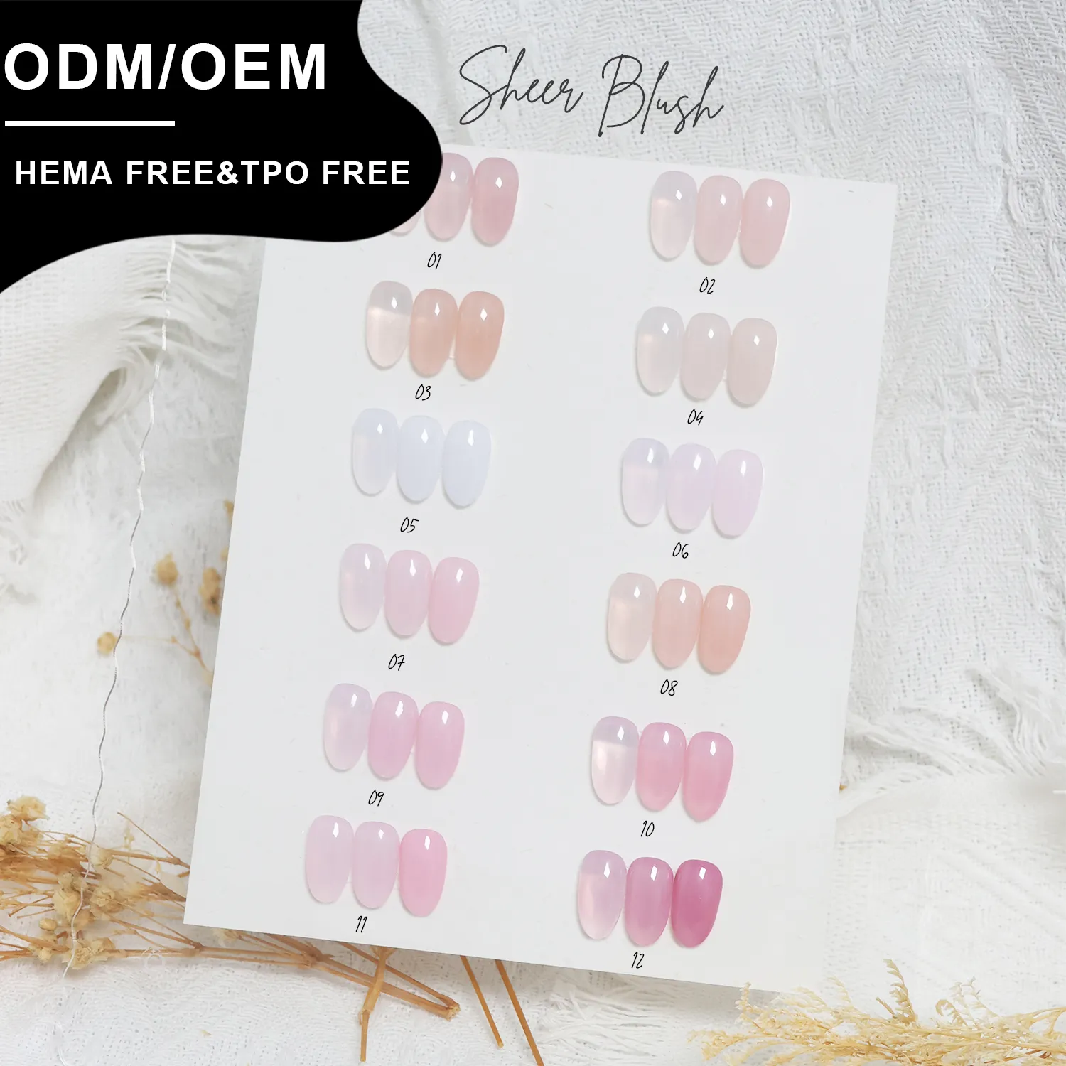 Vente en gros de vernis gel personnalisés couleur « Sheer Blush » (1)