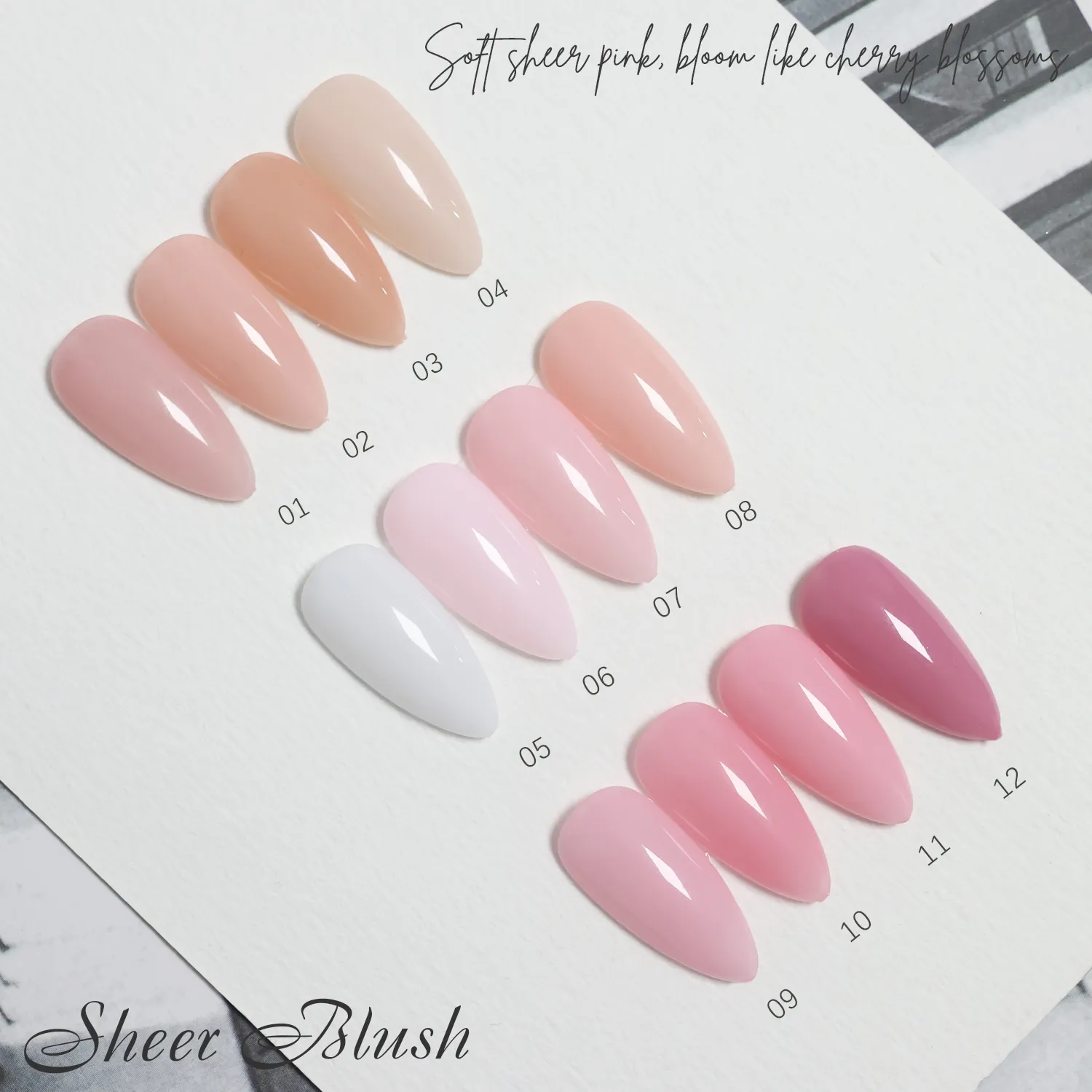 Vente en gros de vernis gel « Custom Sheer Blush » (7)