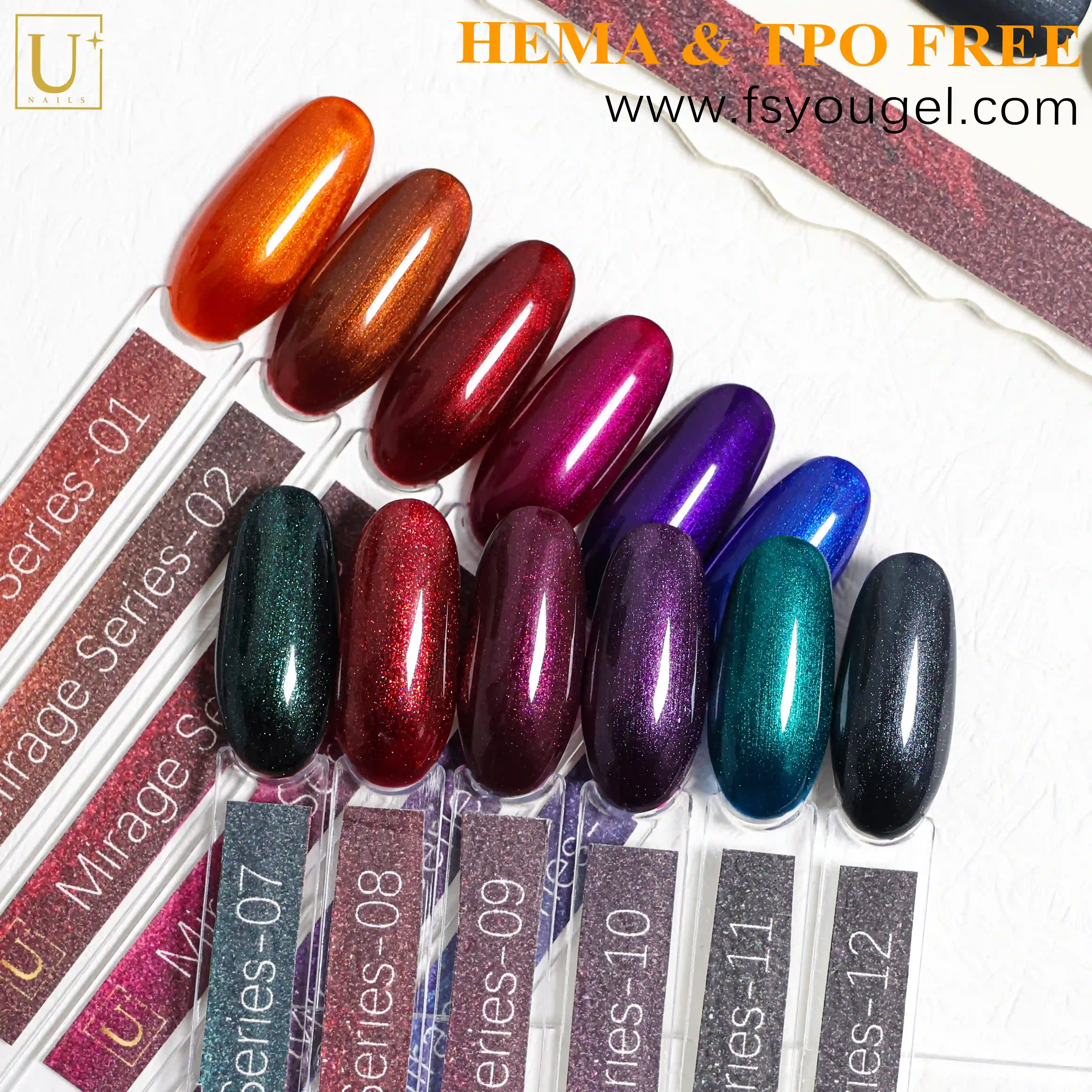 Gel Polish Collections for 2026 Holiday Nail Trends-Mirage Series 2
