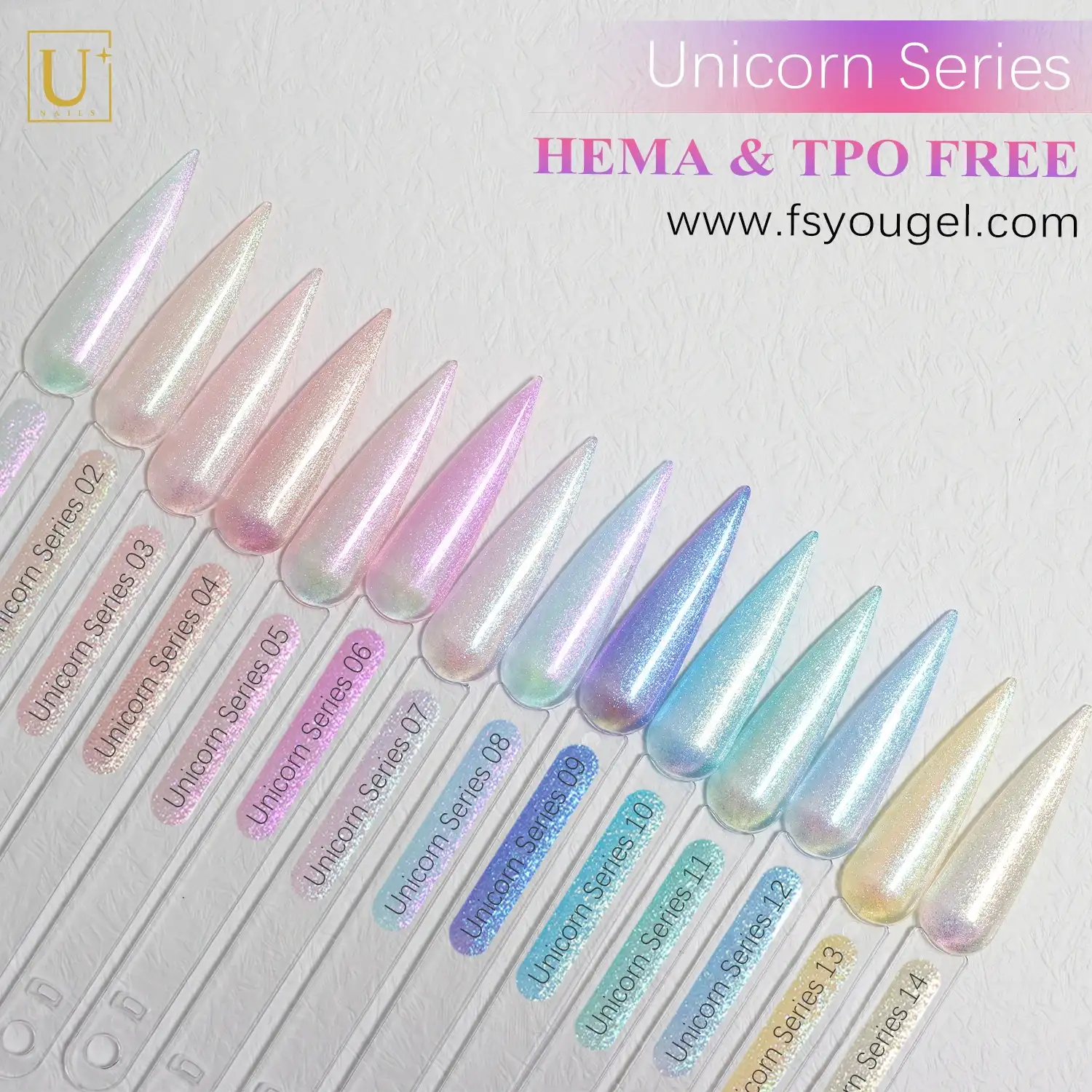 Gel Polish Collections for 2026 Holiday Nail Trends-Unicorn Series 1